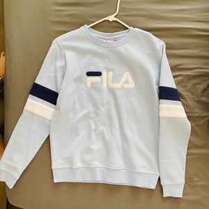 BRAND NEW! Baby Blue FILA Crewneck